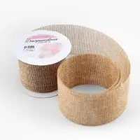 Лента текстильная &laquo;Классика&raquo;, 60 мм, 4.5 &plusmn; 0.5 м, цвет бежевый