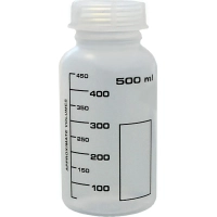 Банка д/реактивов 500 мл,с град.,шир/горл, с крышк.,п/п, LAMAPLAST 11001534