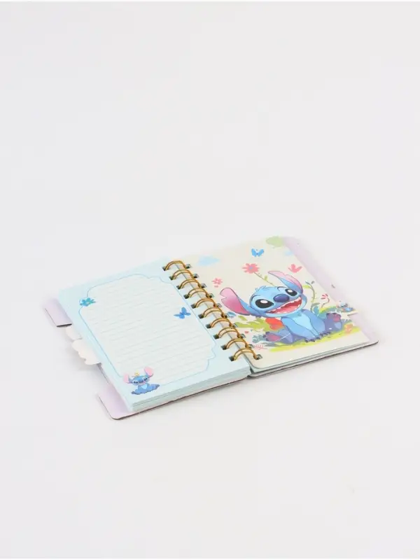 Блокнот с разделителями А6 “Стич в бассейне”, 65л