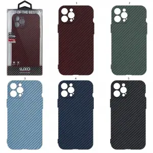 Чехол для iPhone 12 Pro Max Luxo Carbon Matte