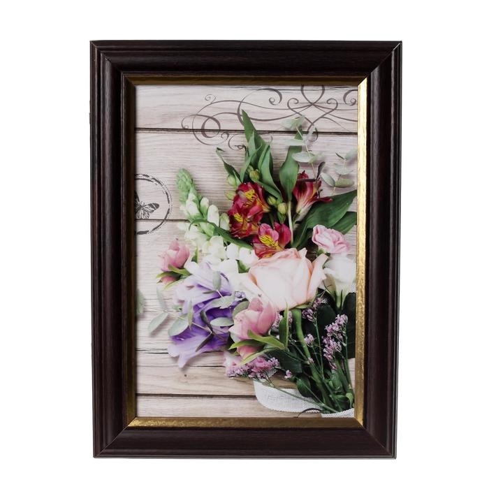 Ключница Ключница "Свежий букет" венге 15х21 см