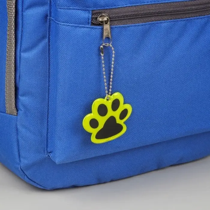 Светоотражающий элемент «Лапка», двусторонний, 5,5 × 4,8 см, цвет жёлтый Светоотражающий элемент «Лапка», двусторонний, 5,5 × 4,8 см, цвет жёлтый