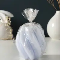 Свеча-цилиндр 9х8 см, 220 гр, с нарезкой, лаванда Свеча-цилиндр 9х8 см, 220 гр, с нарезкой, лаванда