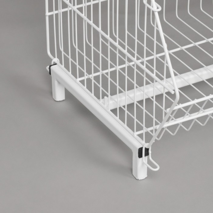 Горка-накопитель из четырёх корзин, 63×43×120, цвет белый Горка-накопитель из четырёх корзин, 63×43×120, цвет белый