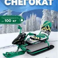 Снегокат Snowpatrol, со спинкой, зелёный, СНД2/SP3 Nika Kids