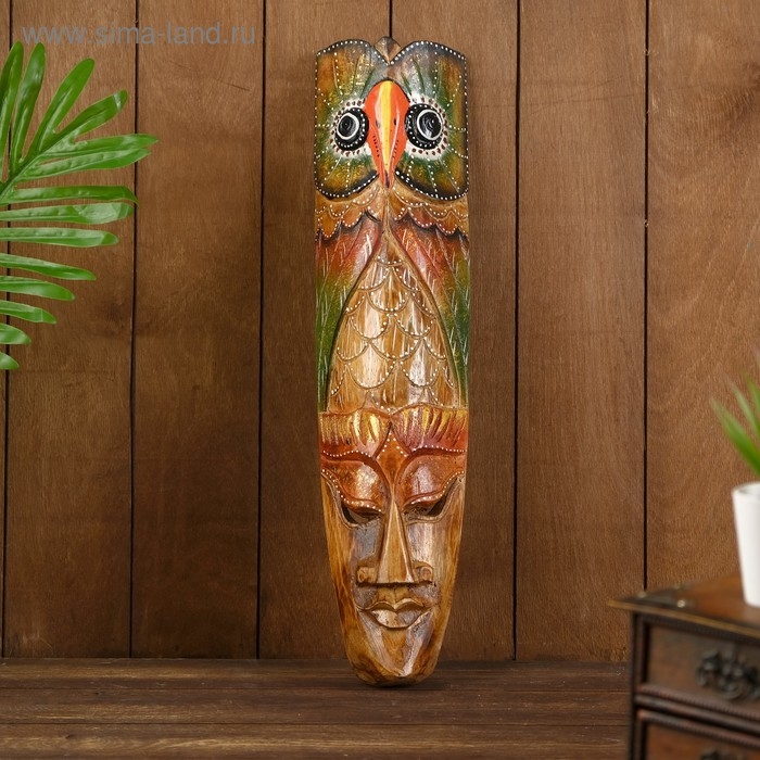 Интерьерный сувенир маска Интерьерный сувенир маска "Совушка" 50х12х5 см
