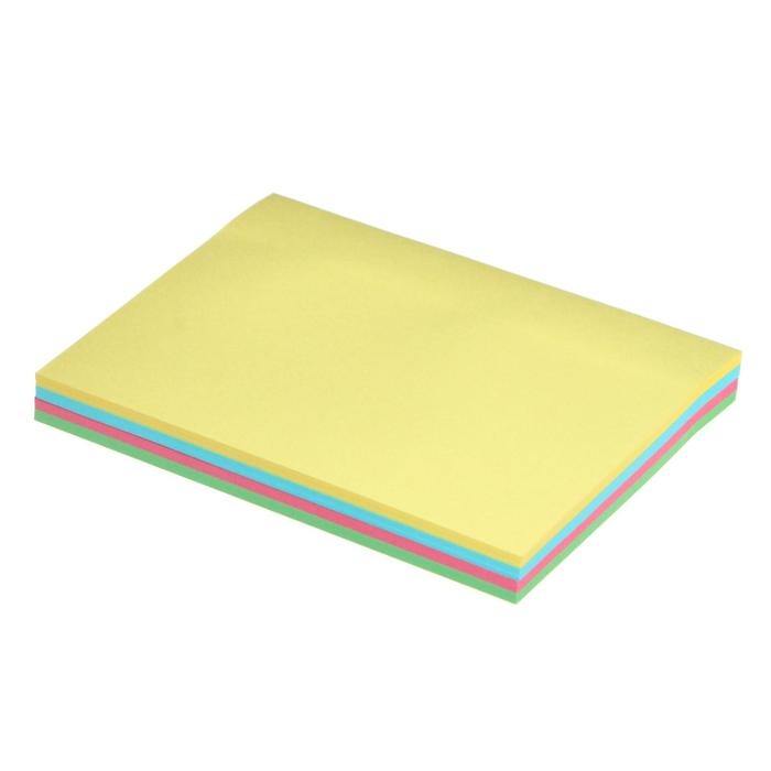 Блок с липким краем 76 мм х 102 мм, 100 листов, пастель, 4 цвета Блок с липким краем 76 мм х 102 мм, 100 листов, пастель, 4 цвета