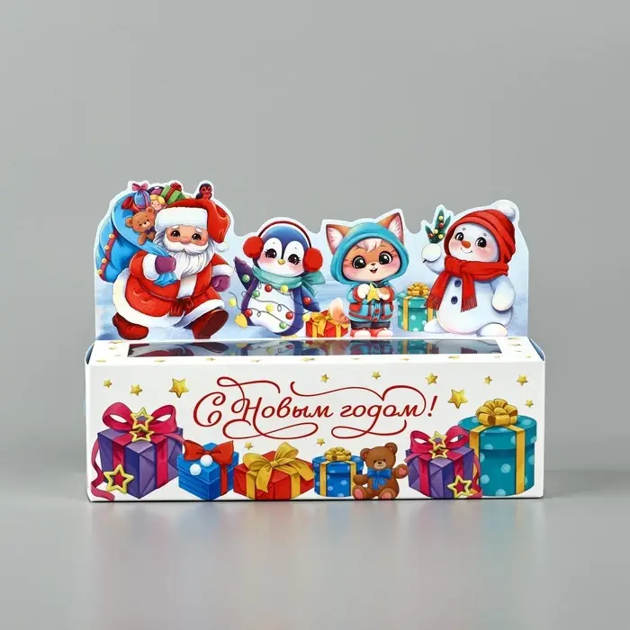 Коробочка для макарун «Веселая компания», 18 х 5.5 х 5.5 см Коробочка для макарун «Веселая компания», 18 х 5.5 х 5.5 см