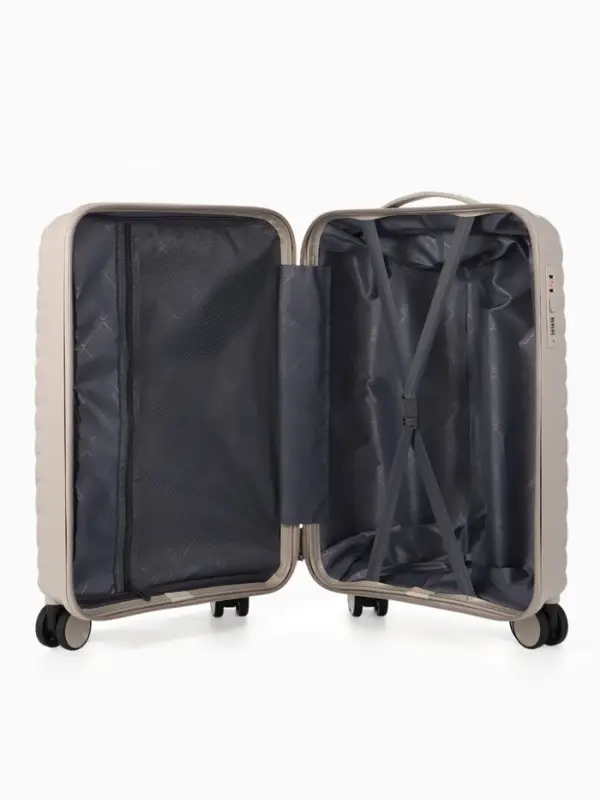 Чемодан на колёсах, 20", кодовый замок, 36&times;20&times;54 см, бежевый