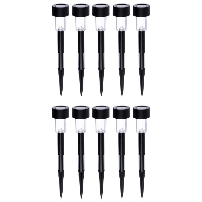 Набор садовых светильников на солнечной батарее «Цилиндр», 4.5 × 30 × 4.5 см, 1 LED, свечение тёплое белое, 10 шт. Набор садовых светильников на солнечной батарее «Цилиндр», 4.5 × 30 × 4.5 см, 1 LED, свечение тёплое белое, 10 шт.