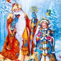 Пакет подарочный новогодний ламинированный, «Дед Мороз и Снегурочка» , 18×10×22.3 см Пакет подарочный новогодний ламинированный, «Дед Мороз и Снегурочка» , 18×10×22.3 см