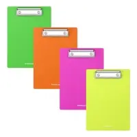 Планшет с зажимом А5, 1.3 мм, ErichKrause Matt Neon, пластик, ассорти