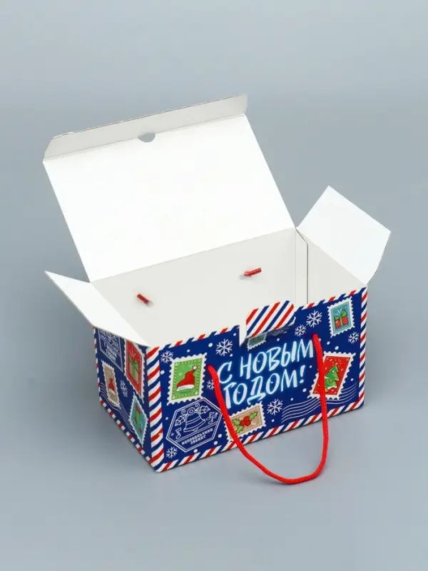 Подарочная новогодняя коробка «Долгожданная» , Посылка 20×12×12 см Подарочная новогодняя коробка «Долгожданная» , Посылка 20×12×12 см
