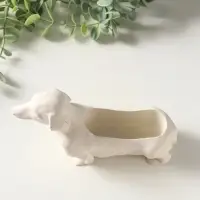 Подставка для мелочей &laquo;Такса&raquo;, 10&times;15&times;5 см, гипс