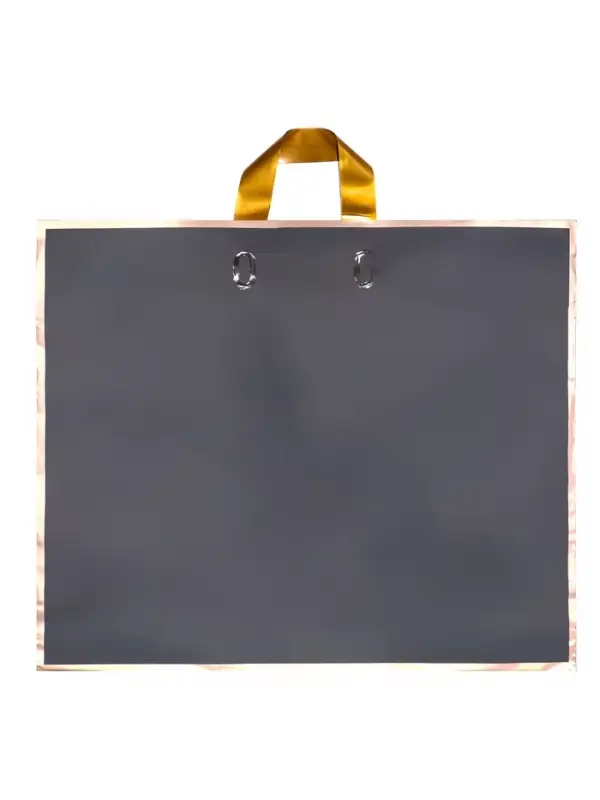 Пакет с петлевой ручкой черный 50 х 41 х 10 см 80 мкм Пакет с петлевой ручкой черный 50 х 41 х 10 см 80 мкм