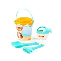 Набор игрушек для песочницы &laquo;Сафари&raquo;, 5 предметов: ведро, ситечко, лопатка, грабельки, лейка малая, МИКС