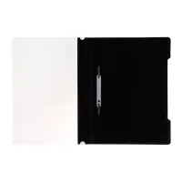 Папка - скоросшиватель Calligrata, А4.160 мкм, чёрная, прозрачный верх