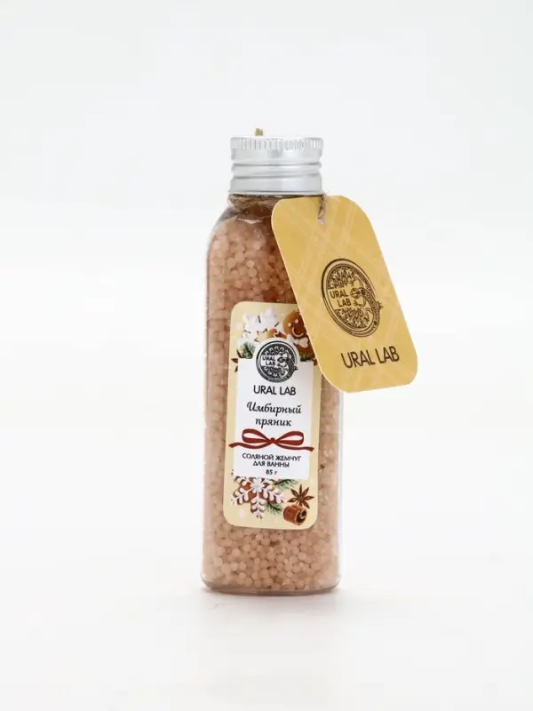 Жемчуг для ванны во флаконе, 85 г, аромат имбирный пряник, URAL LAB Жемчуг для ванны во флаконе, 85 г, аромат имбирный пряник, URAL LAB