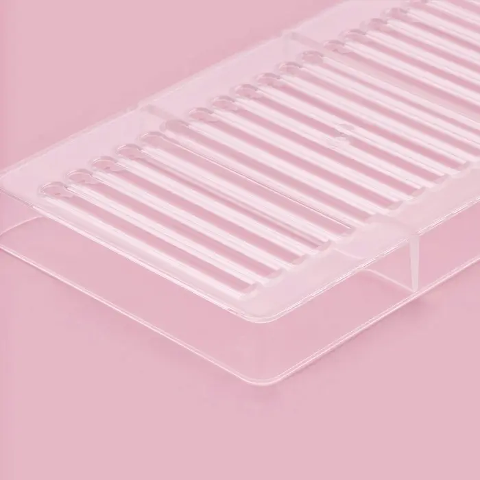 Форма для шоколада &laquo;Соломка&raquo;, пластик, 20&times;12&times;2.5 см, 18 ячеек 8.5&times;0.5 см, прозрачная