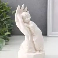 Фигура "Нежность на ладоне" 15 см, белый