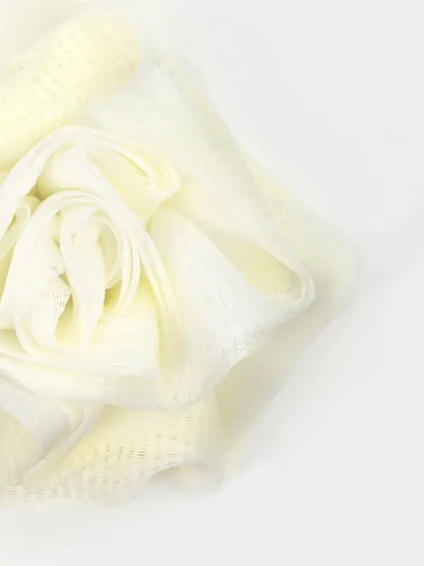 Мочалка для тела 50 гр. "Роза", цвет белый