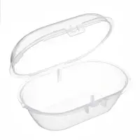 Соски-пустышки, от 3 мес., латекс, классические, в контейнере, набор из 2 шт., персиковый/айвори, M&B