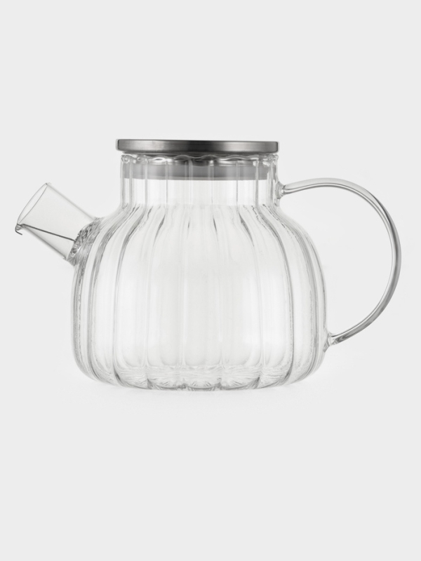 Чайник заварочный с металлической крышкой и металлическим фильтром Чайник заварочный с металлической крышкой и металлическим фильтром "Свик" 1000 мл 20х12 см