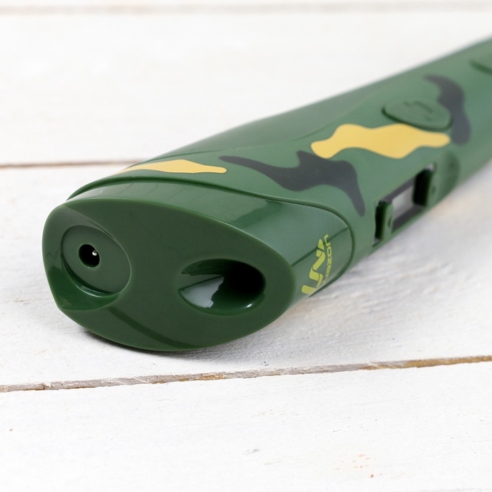 3D ручка Luazon, трафареты и 150 метров пластика комплекте, работа с ABS и PLA, хаки 3D ручка Luazon, трафареты и 150 метров пластика комплекте, работа с ABS и PLA, хаки