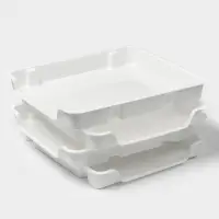 Набор лотков для заморозки продуктов Альтернатива, пластик, 34.7&times;29&times;4.3 см, 4 шт., белый