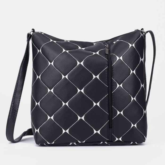 Кросс-боди на молнии, цвет чёрный Кросс-боди на молнии, цвет чёрный