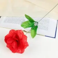 Цветы искусственные «Роза красная», h=40 см