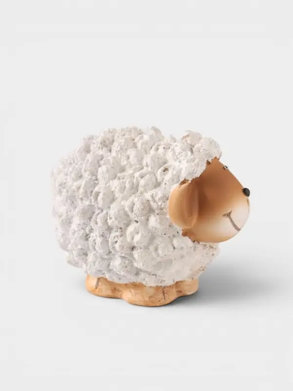 Фигурка декоративная &laquo;Кудрявая овечка&raquo;, полистоун, 10.7&times;6.5&times;7.5 см