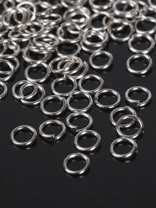 Кольцо соединительное 0.6&times;5 мм, 50 г (набор &plusmn;950 шт.) СМ-973, цвет серебро