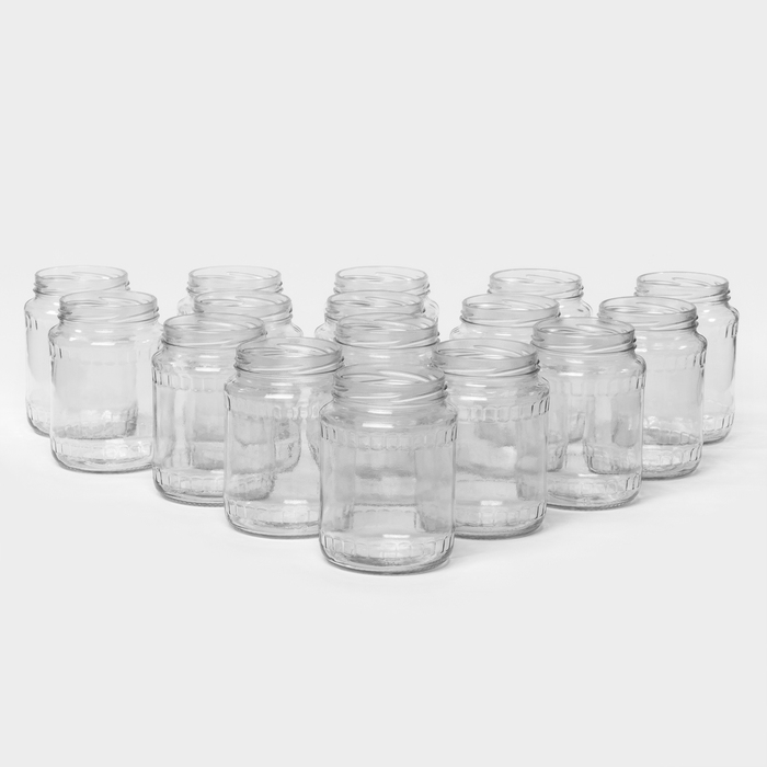 Набор стеклянных банок для консервации, ТО-82 мм, 720 мл, 16 шт Набор стеклянных банок для консервации, ТО-82 мм, 720 мл, 16 шт