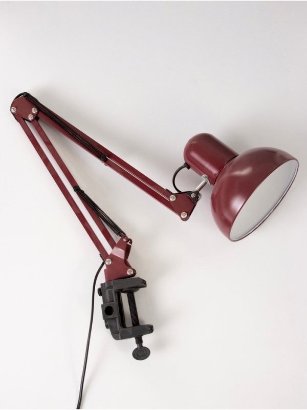 Настольная лампа Настольная лампа "Джуни" Е27 40Вт бордовый 15,5х15,5х80см