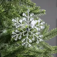 Подвеска световая &laquo;Снежинка&raquo;, 14&times;14&times;1 см, 10 LED, от батареек AG13&times;3, свечение белое