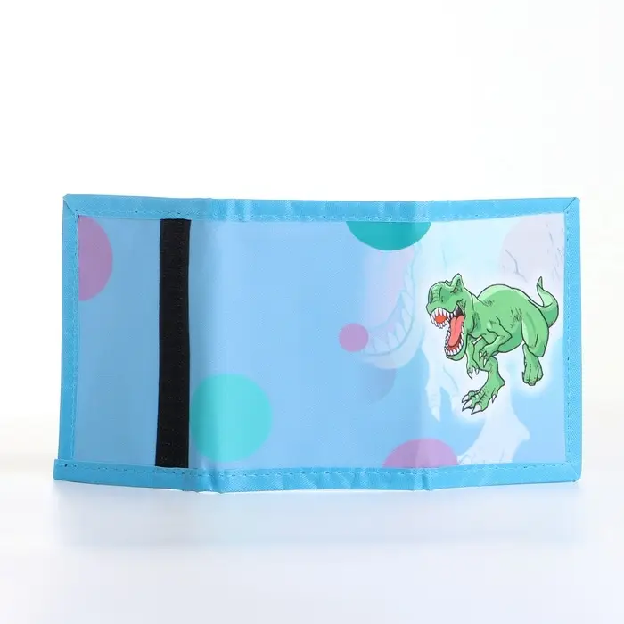 Кошелёк детский &laquo;Рэкс&raquo; Выбражулька, на липучке, голубой