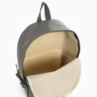 Рюкзак молодёжный на молнии, 3 кармана, размер 29&times;12&times;42 см, серый