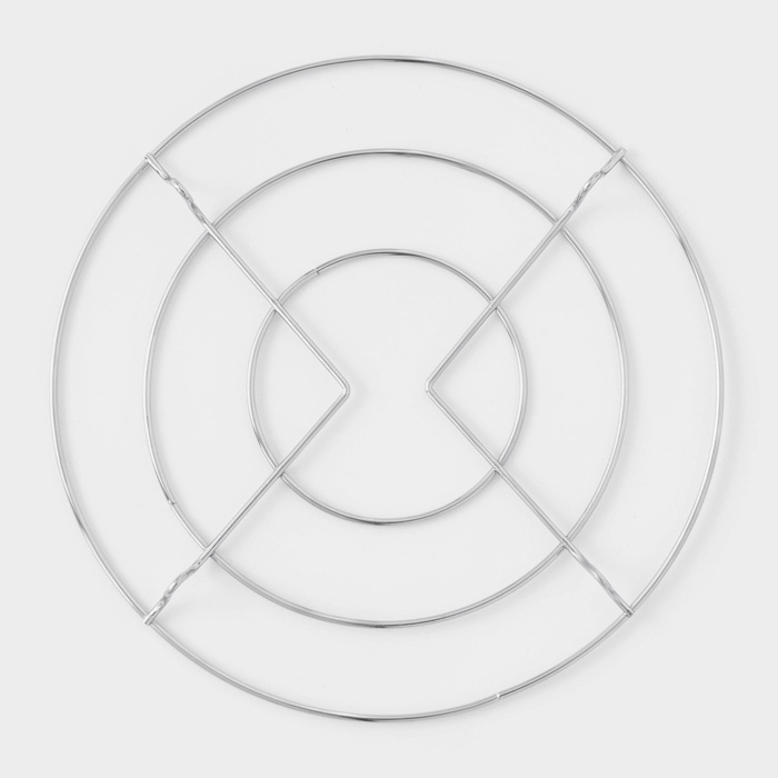 Подставка под горячее на ножках «Круг», 18×18×2 см, цвет хромированный Подставка под горячее на ножках «Круг», 18×18×2 см, цвет хромированный