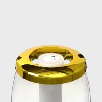 Башня пивная MonlinGold, колба 3 л, ёмкость для льда, подсветка, пластик, золотистый