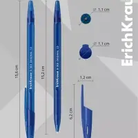 Ручка шариковая ErichKrause R=301 Stick Original, узел 1 мм, синяя