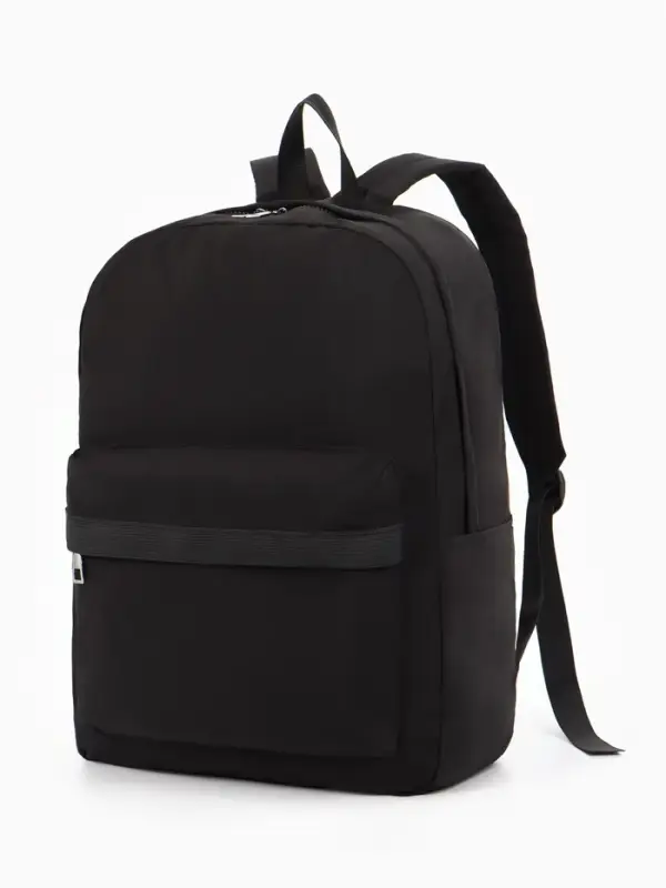 Рюкзак водонепроницаемый, однотонный, 1 отделение, 3 кармана, 30&times;13&times;42 см, чёрный