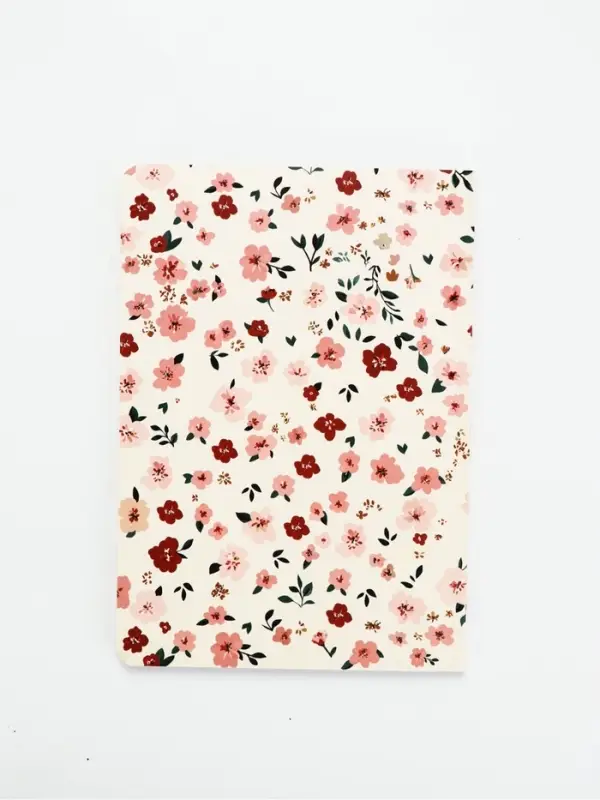 Гифтбокс с чаем, конфетами и еждневником "Цветочный паттерн"