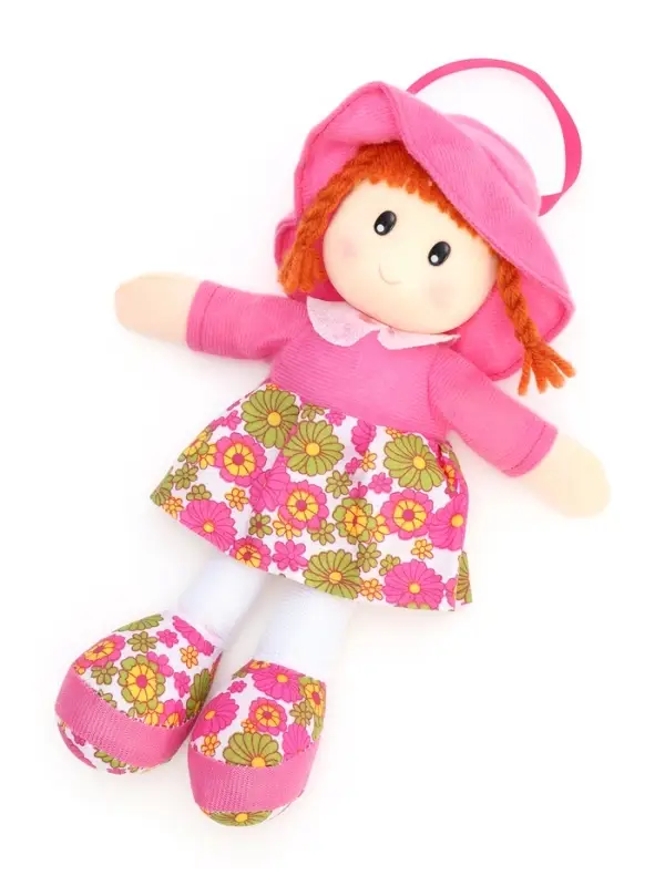 Мягкая игрушка &laquo;Кукла&raquo;, в шляпке и платьишке, цвет МИКС
