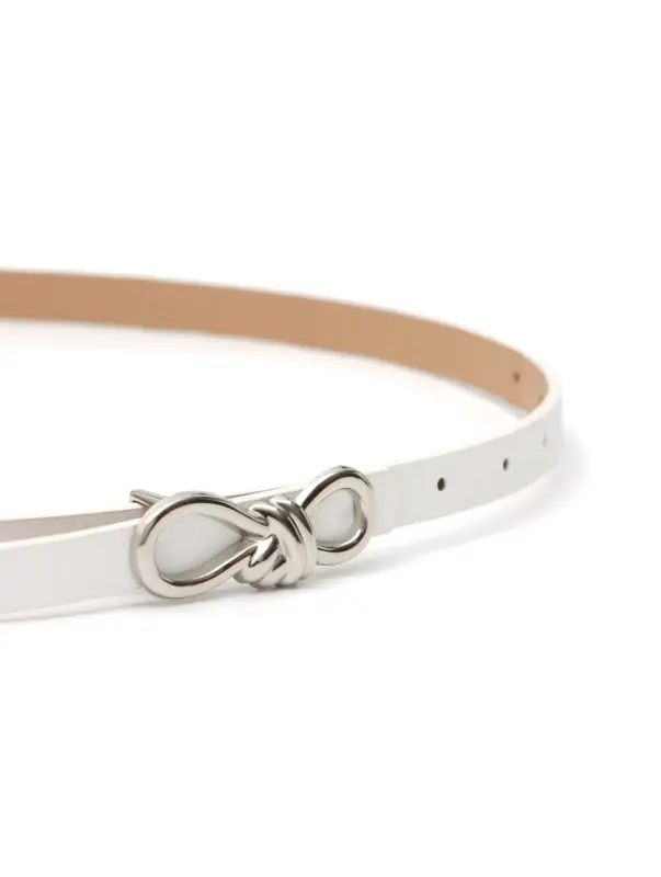 Ремень женский &laquo;Бант&raquo;, серебристая пряжка, 1.5&times;110 см, гвоздик, белый