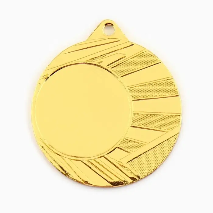 Медаль под нанесение, d= 4 см. Цвет золото. Без ленты