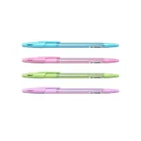 Ручка шариковая ErichKrause R=301 Spring Stick & Grip, узел 0.7 мм, синяя, резиновый упор, МИКС