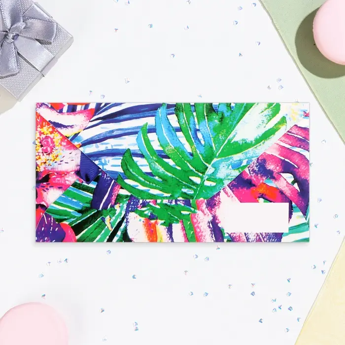 Конверт для денег &laquo;Универсальный&raquo; глиттер, 17&times;8.5 см