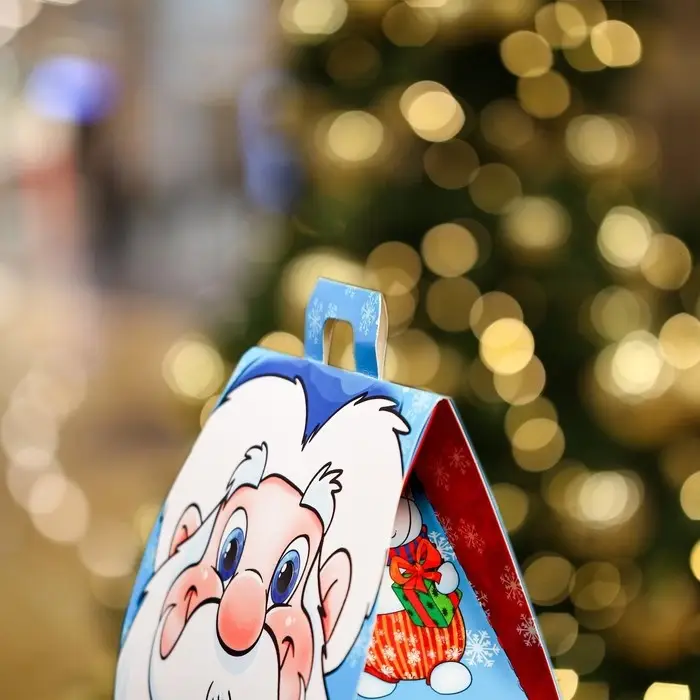 Подарочная новогодняя коробка «Дедушкино счастье» 12×8.5×17.5 см