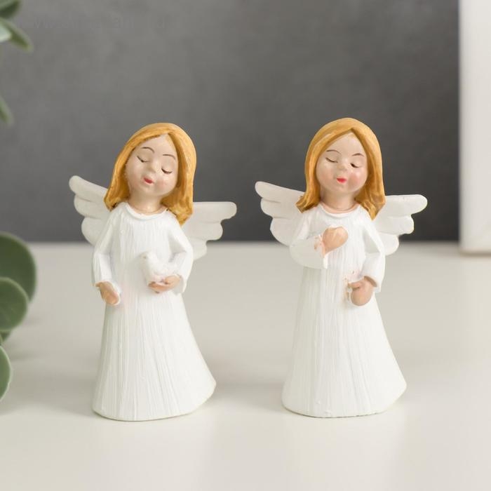 Сувенир полистоун Сувенир полистоун "Ангел-девочка курносая" МИКС 6,3х2х3,8 см
